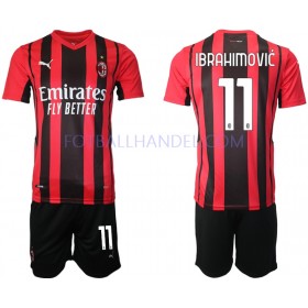 Barn Fotballdrakter AC Milan Zlatan Ibrahimovic 11 Hjemme 2021-22 Kortermet